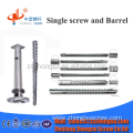 Recycled extruder screw barrel for HDPE/LDPE